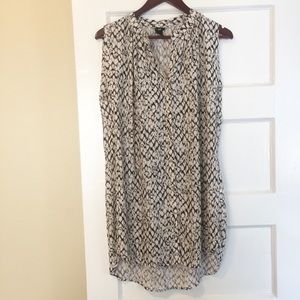 Thin, H&M tunic-dress in snakeskin pattern